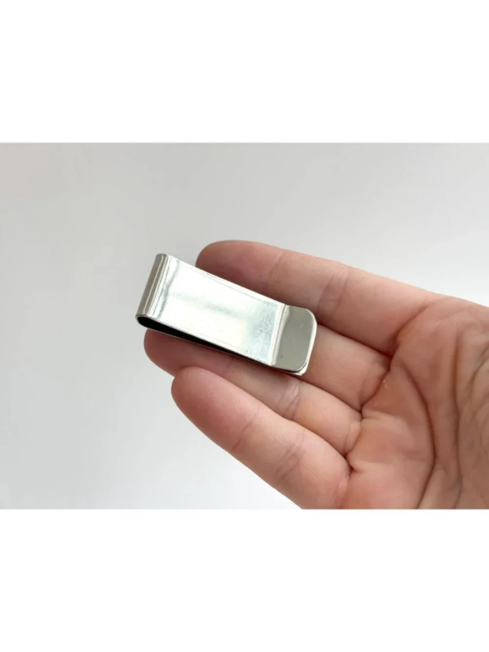 Navajo Inspired Abstract Southwest Made Vintage Stainless Steel Money Clip
